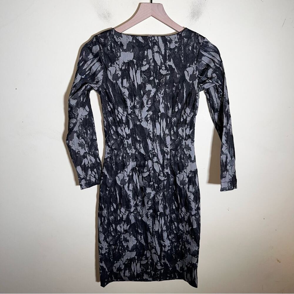 Bitte Kai Rand Patterned Body Con Zip Up Dress Xs - image 6